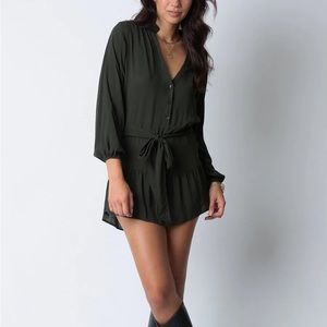 FINAL PRICE Stillwater Moving On Mini Dress size small in Paloma olive green